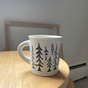 Ceramic pine tree modern coffee mug